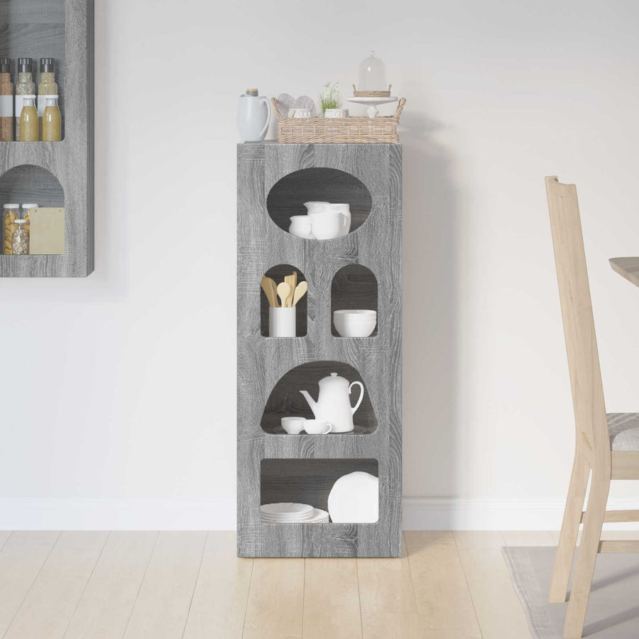 Dressoir Grijs Sonoma 40 x 35 x 100,5 cm Bewerkt hout