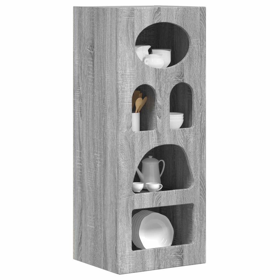 Dressoir Grijs Sonoma 40 x 35 x 100,5 cm Bewerkt hout