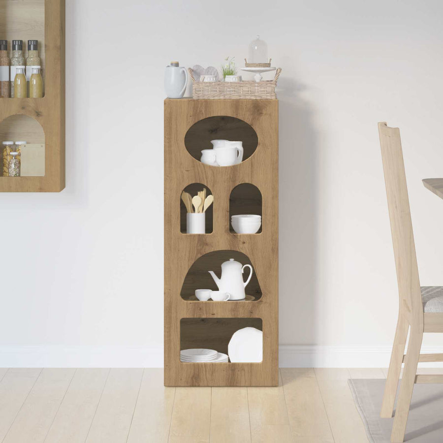Dressoir Artisan Eiken 40 x 35 x 100,5 cm Bewerkt hout
