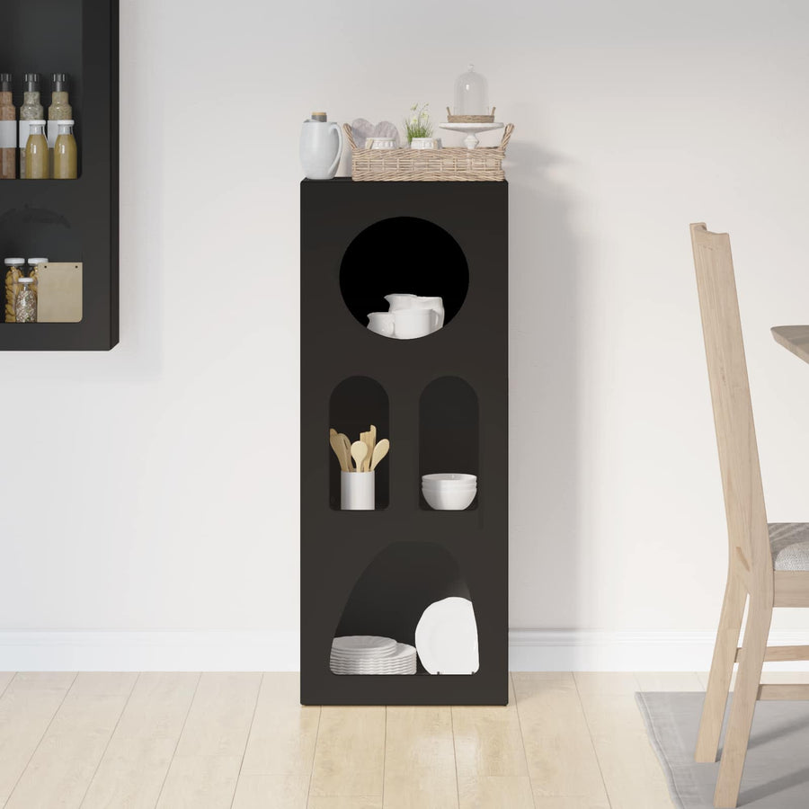 Dressoir Zwart 40 x 35 x 100,5 cm Bewerkt hout