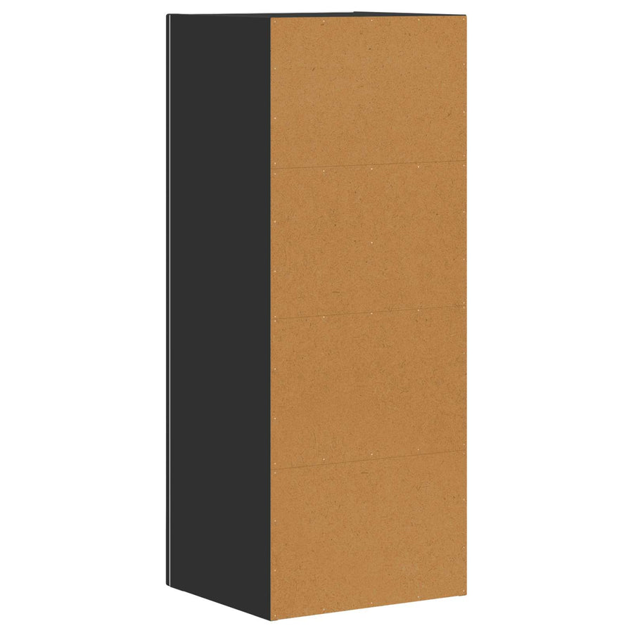 Dressoir Zwart 40 x 35 x 100,5 cm Bewerkt hout