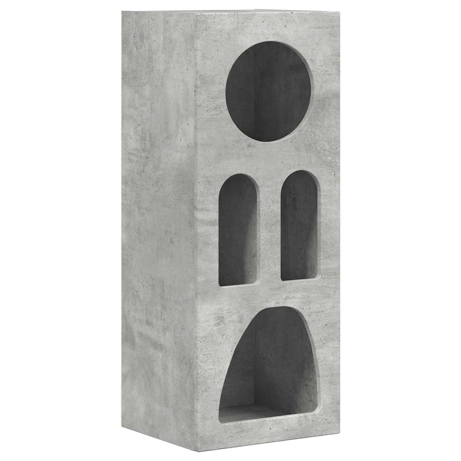 Dressoir Beton Grijs 40 x 35 x 100,5 cm Bewerkt hout
