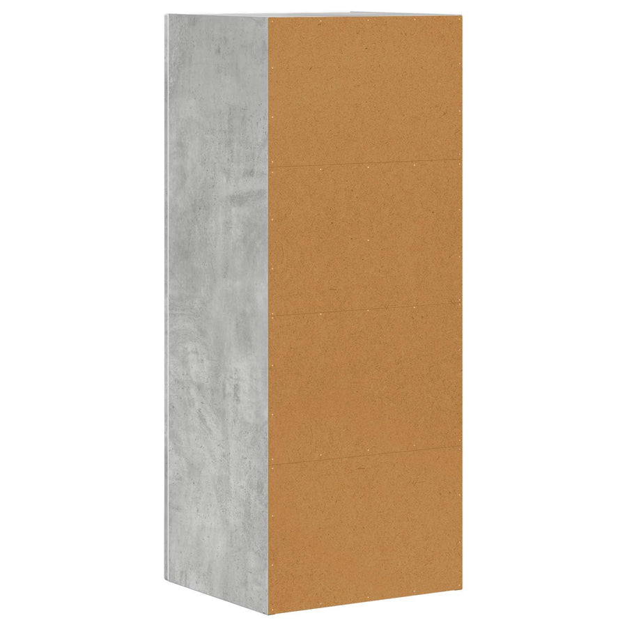 Dressoir Beton Grijs 40 x 35 x 100,5 cm Bewerkt hout
