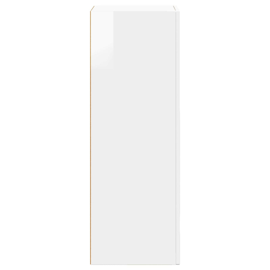 Dressoir Hoogglans wit 40 x 35 x 100,5 cm Bewerkt hout