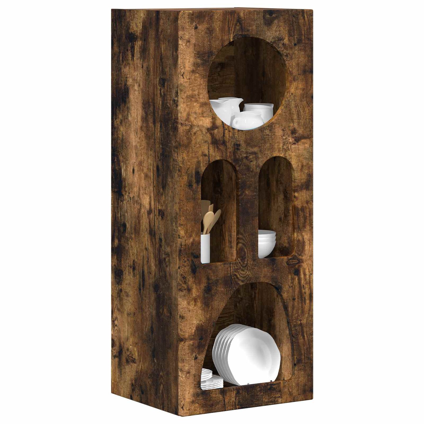Dressoir Gerookt eiken 40 x 35 x 100,5 cm Bewerkt hout