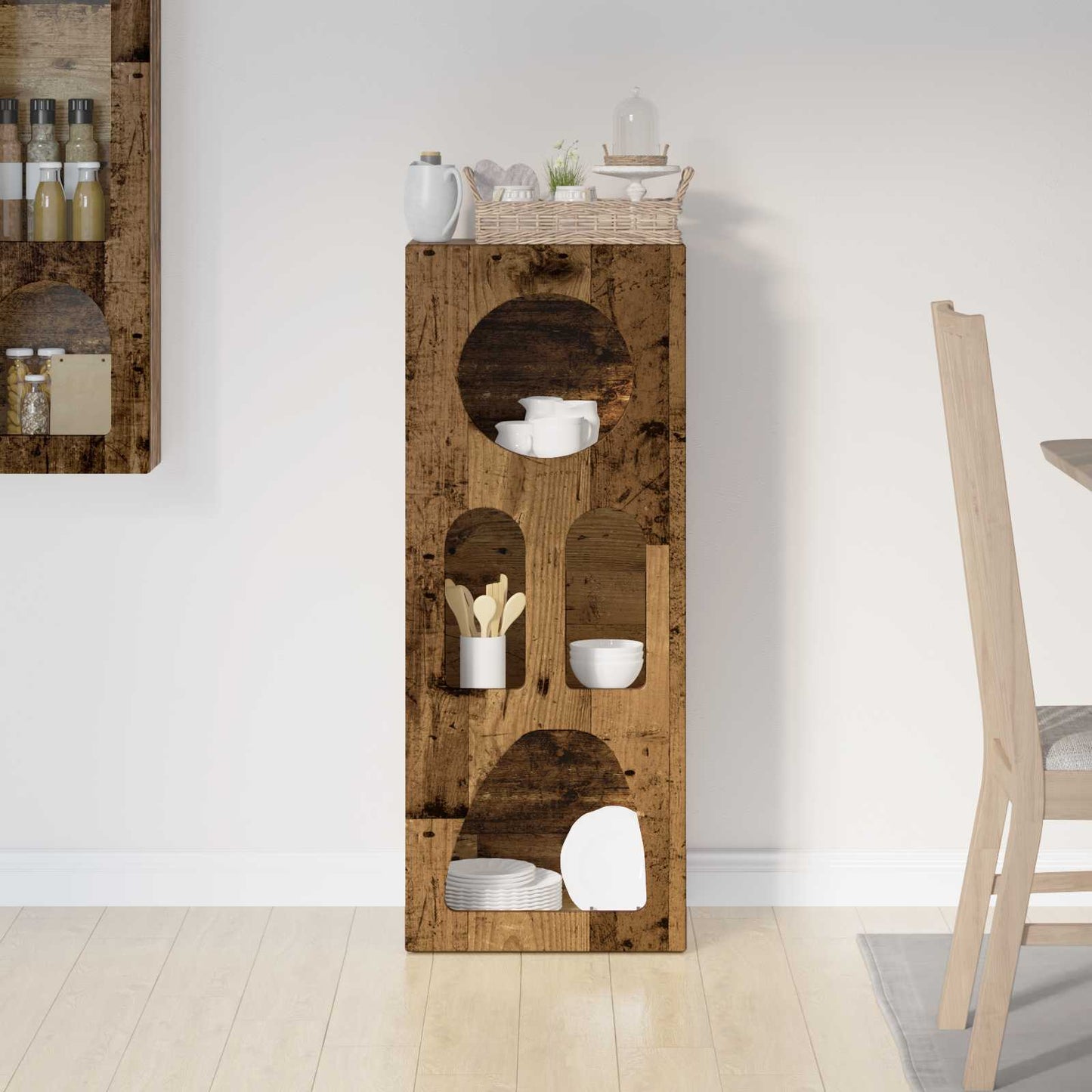 Dressoir Oudhout 40 x 35 x 100,5 cm Bewerkt hout