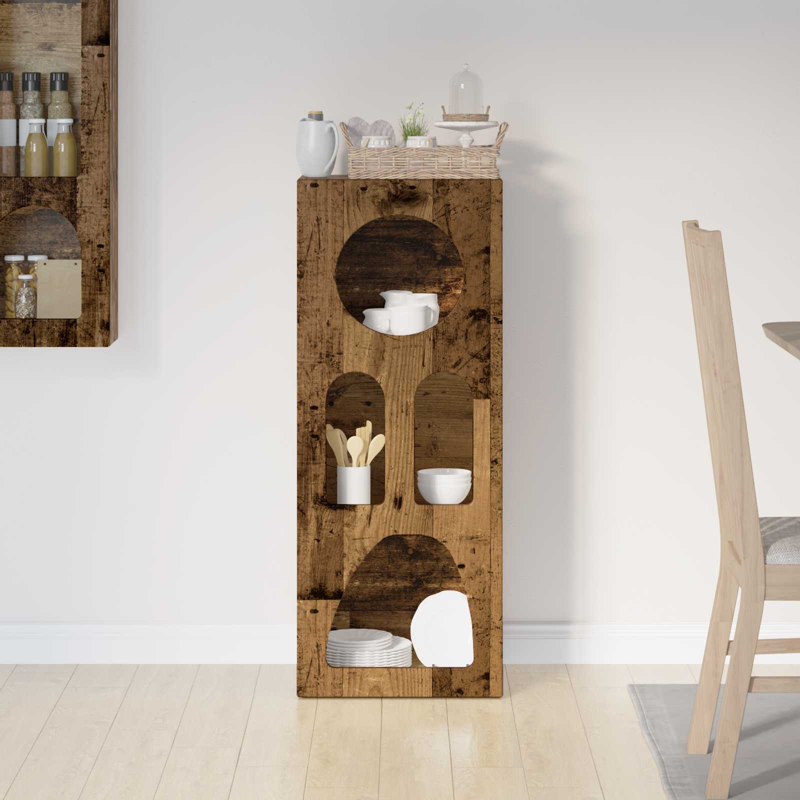 Dressoir Oudhout 40 x 35 x 100,5 cm Bewerkt hout
