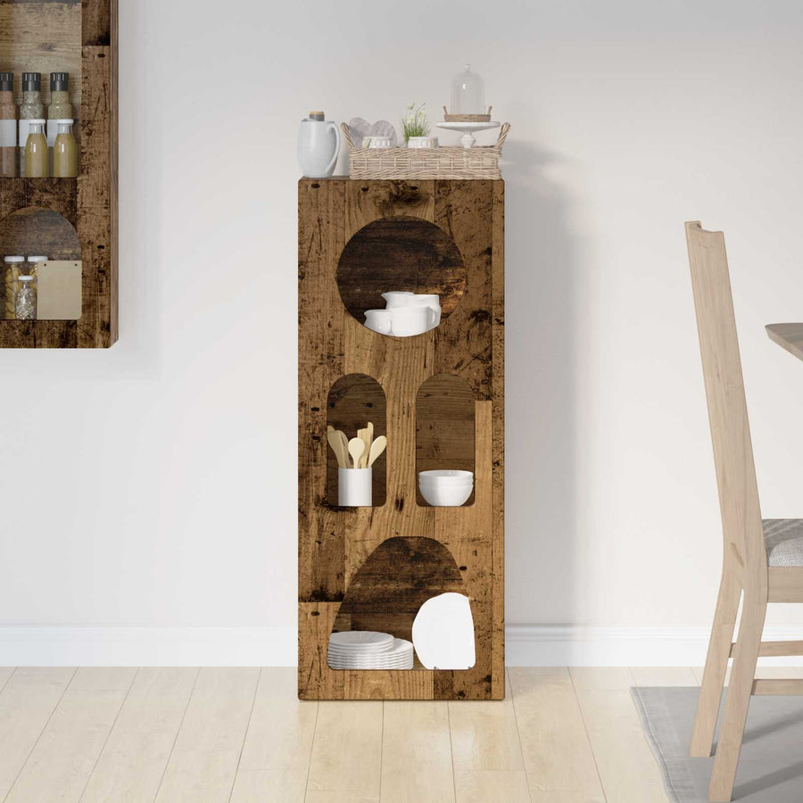 Dressoir Oudhout 40 x 35 x 100,5 cm Bewerkt hout