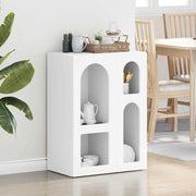 Dressoir 59x35x80.5 cm wit bewerkt hout