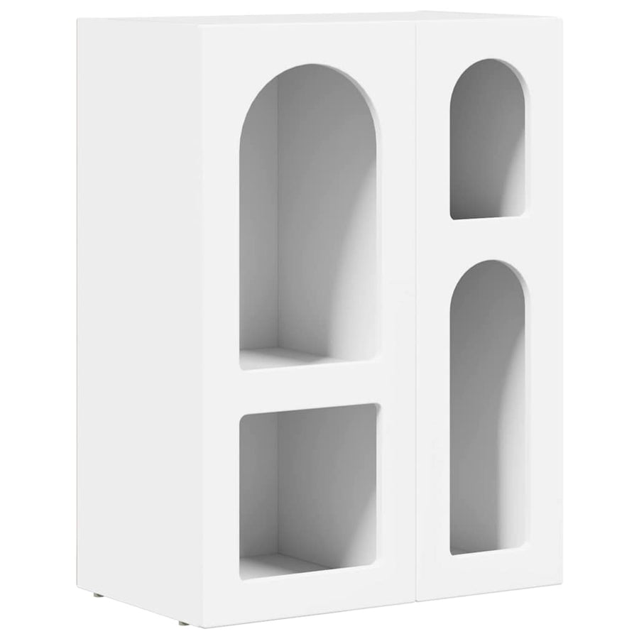 Dressoir Wit 59 x 35 x 80.5 cm Bewerkt hout