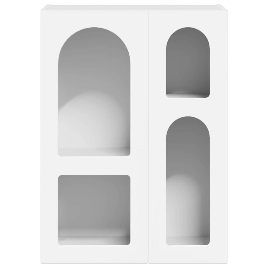 Dressoir Wit 59 x 35 x 80.5 cm Bewerkt hout