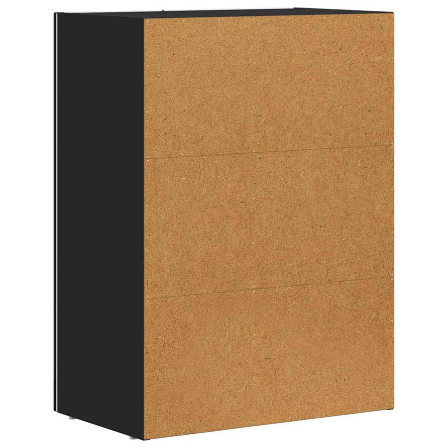 Dressoir Zwart 59 x 35 x 80.5 cm Bewerkt hout
