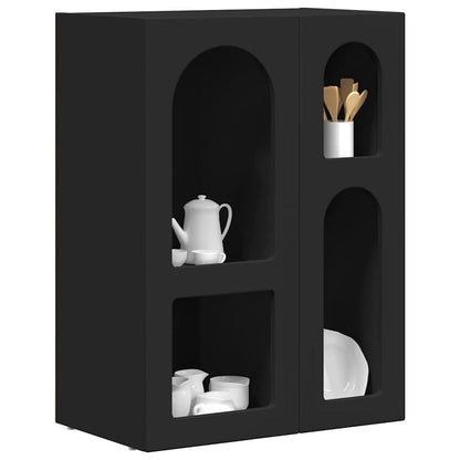 Dressoir Zwart 59 x 35 x 80.5 cm Bewerkt hout