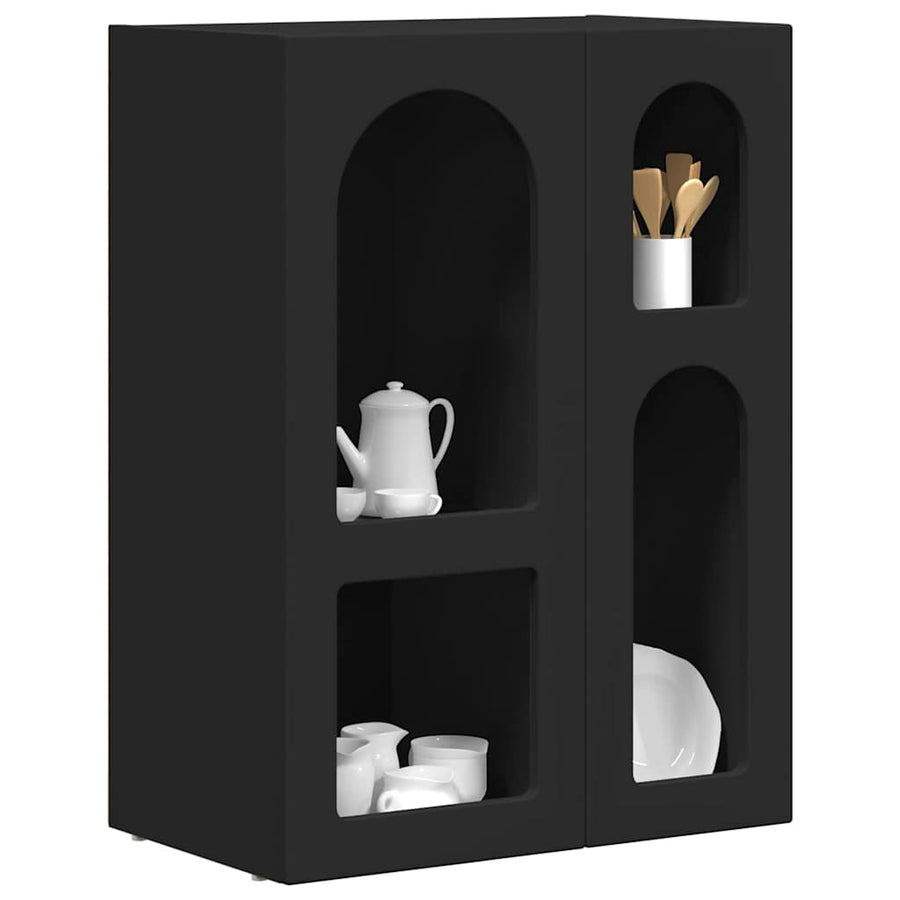 Dressoir Zwart 59 x 35 x 80.5 cm Bewerkt hout