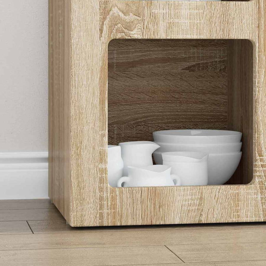 Dressoir Sonoma Eiken 59 x 35 x 80.5 cm Bewerkt hout