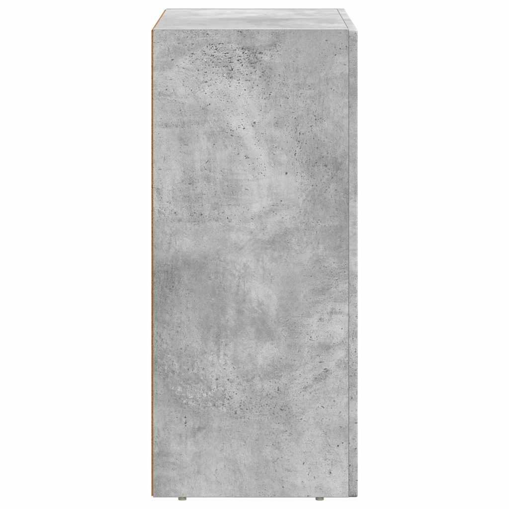 Dressoir Beton Grijs 59 x 35 x 80.5 cm Bewerkt hout