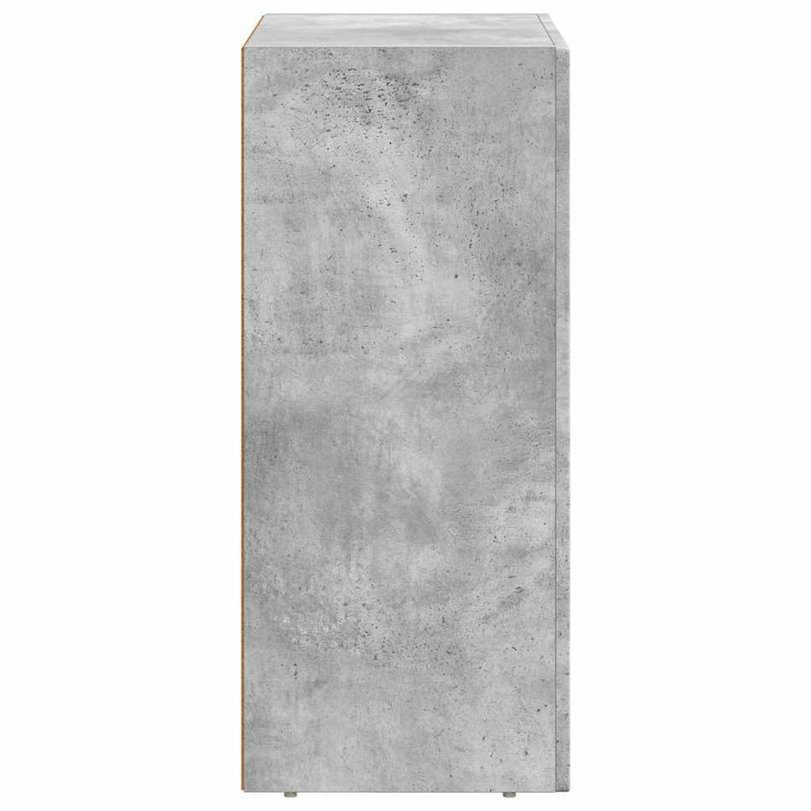 Dressoir Beton Grijs 59 x 35 x 80.5 cm Bewerkt hout