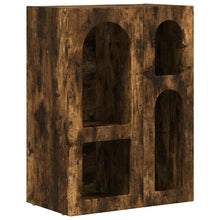 Dressoir Gerookt eiken 59 x 35 x 80.5 cm Bewerkt hout