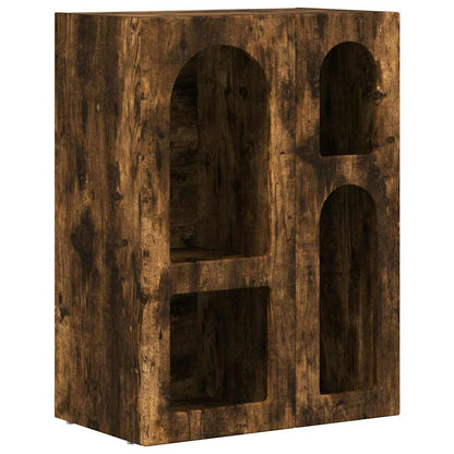 Dressoir Gerookt eiken 59 x 35 x 80.5 cm Bewerkt hout