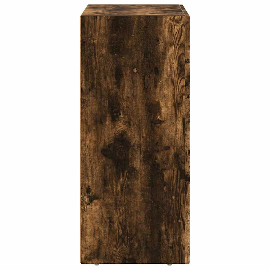 Dressoir Gerookt eiken 59 x 35 x 80.5 cm Bewerkt hout