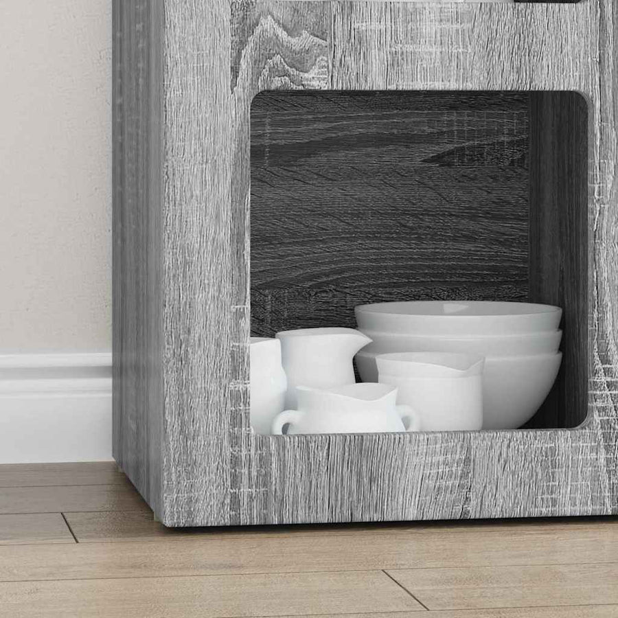 Dressoir Grijs Sonoma 59 x 35 x 80.5 cm Bewerkt hout