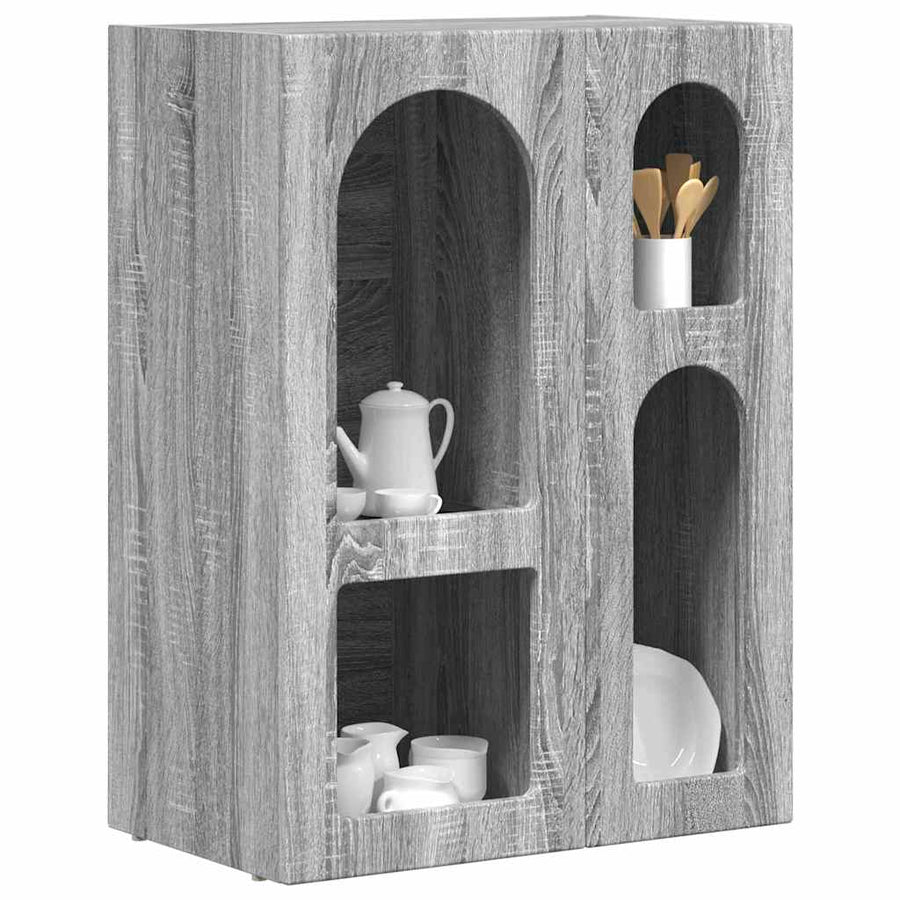Dressoir Grijs Sonoma 59 x 35 x 80.5 cm Bewerkt hout
