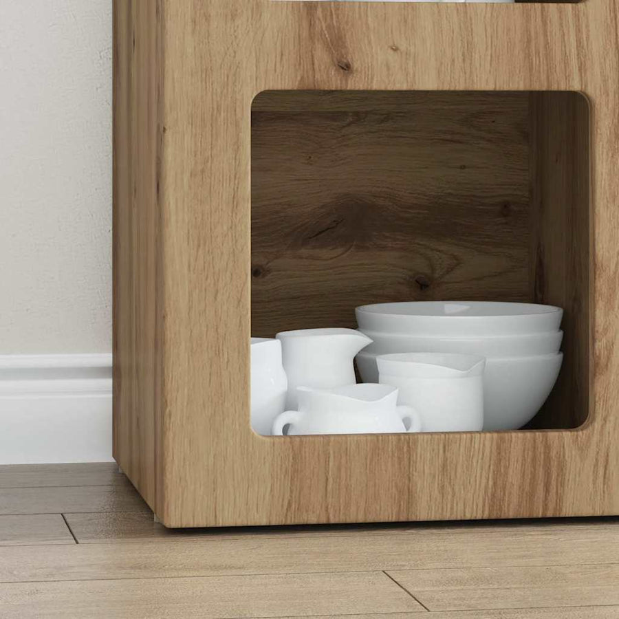 Dressoir Artisan Eiken 59 x 35 x 80.5 cm Bewerkt hout