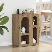 Dressoir 59x35x80.5 cm bewerkt hout artisan eiken