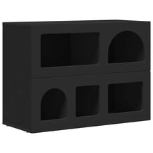 Dressoir Zwart 80,5 x 35 x 59 cm Bewerkt hout