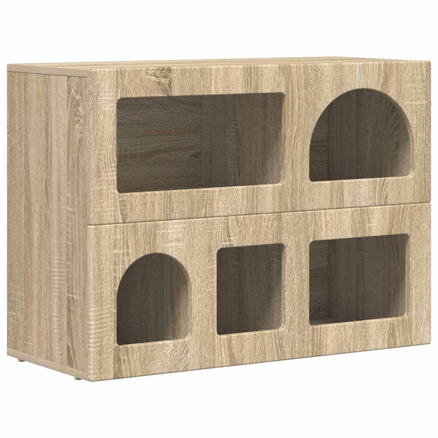 Dressoir Sonoma Eiken 80,5 x 35 x 59 cm Bewerkt hout