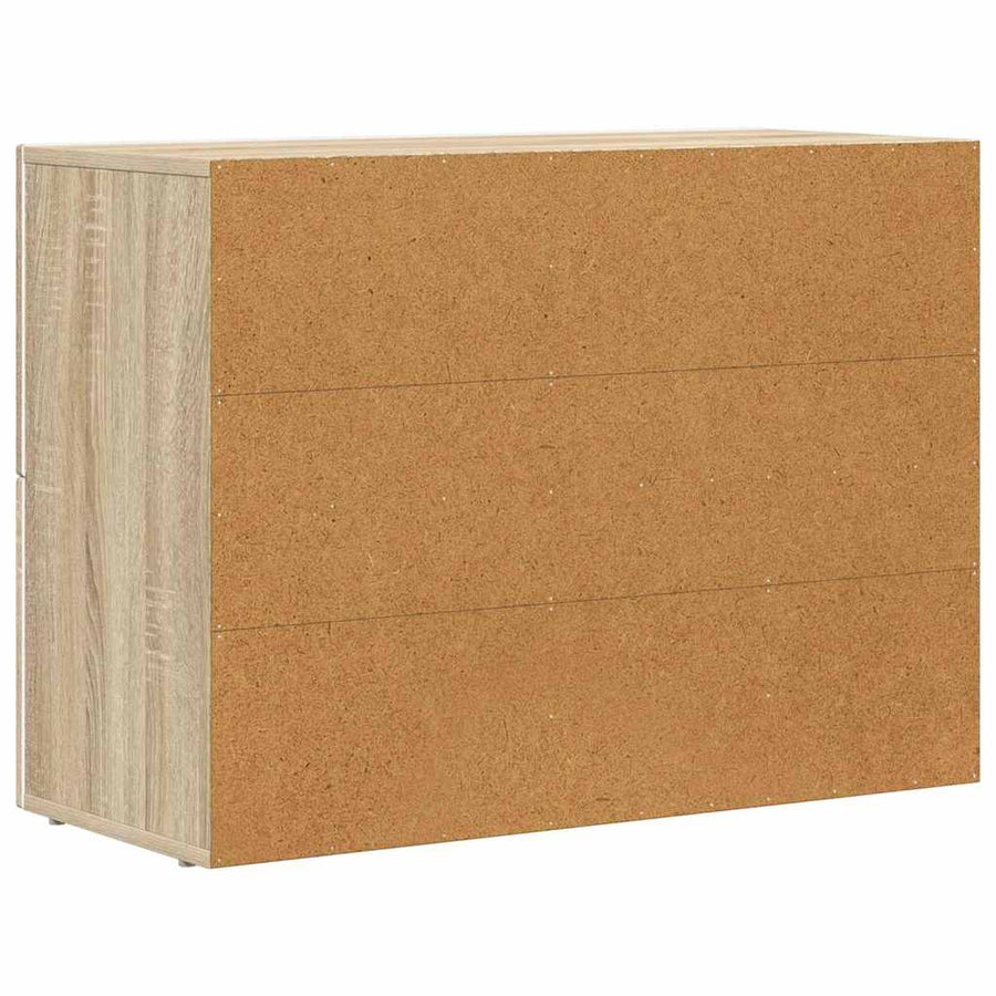 Dressoir Sonoma Eiken 80,5 x 35 x 59 cm Bewerkt hout