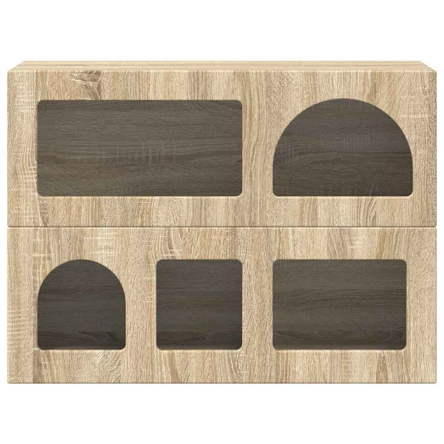 Dressoir Sonoma Eiken 80,5 x 35 x 59 cm Bewerkt hout