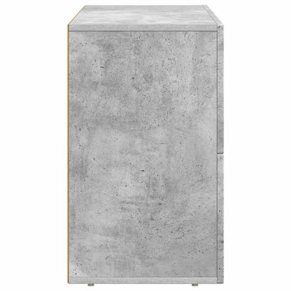 Dressoir Beton Grijs 80,5 x 35 x 59 cm Bewerkt hout