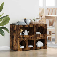 Dressoir Gerookt eiken 80,5 x 35 x 59 cm Bewerkt hout
