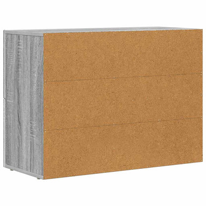 Dressoir Grijs Sonoma 80,5 x 35 x 59 cm Bewerkt hout