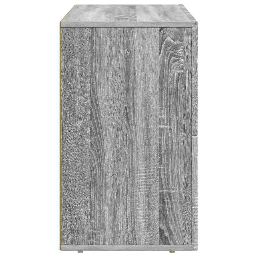 Dressoir Grijs Sonoma 80,5 x 35 x 59 cm Bewerkt hout