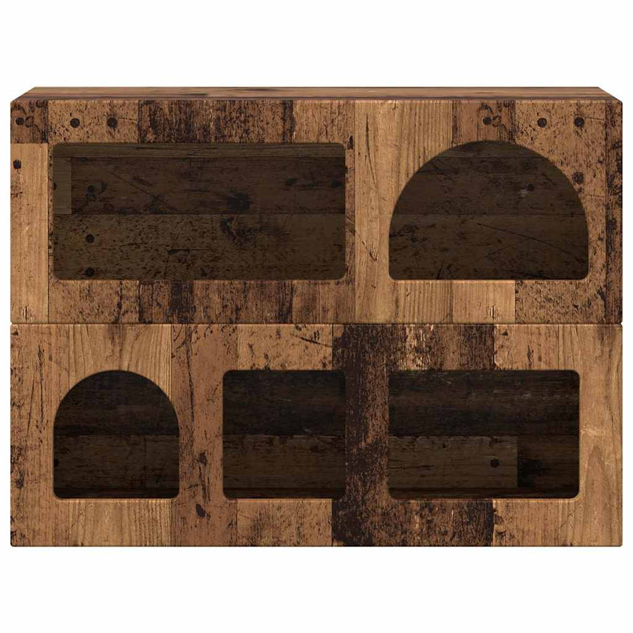 Dressoir Oudhout 80,5 x 35 x 59 cm Bewerkt hout