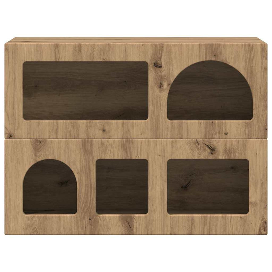 Dressoir Artisan Eiken 80,5 x 35 x 59 cm Bewerkt hout