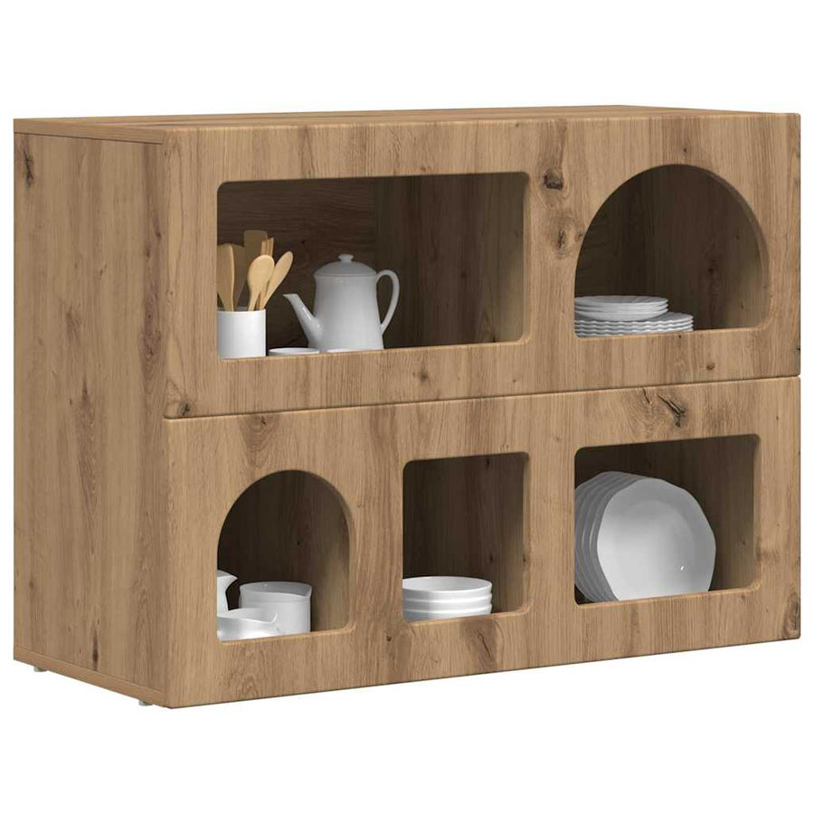 Dressoir Artisan Eiken 80,5 x 35 x 59 cm Bewerkt hout