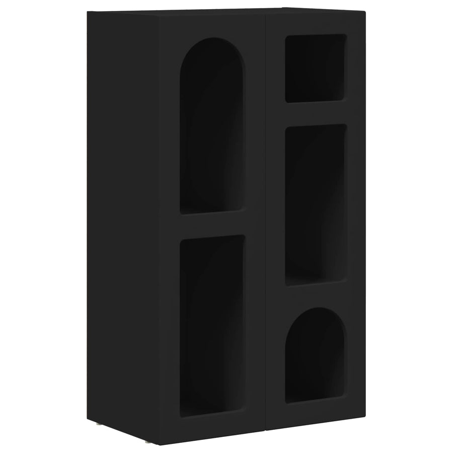 Dressoir Zwart 59 x 35 x 100,5 cm Bewerkt hout