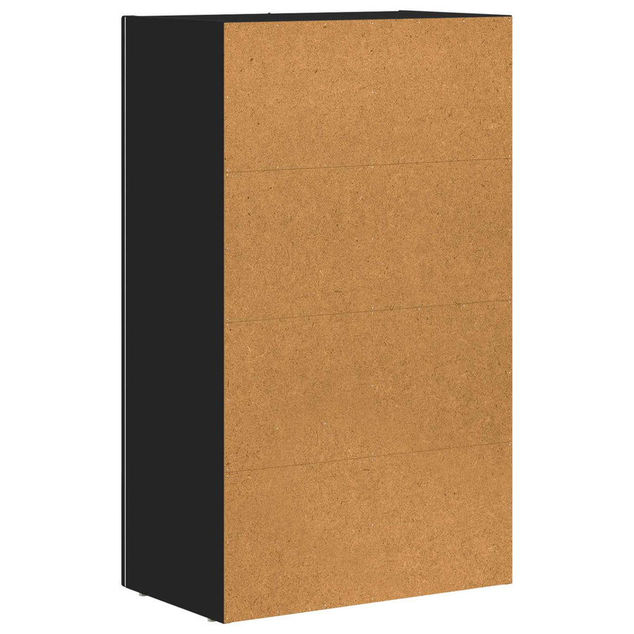 Dressoir Zwart 59 x 35 x 100,5 cm Bewerkt hout