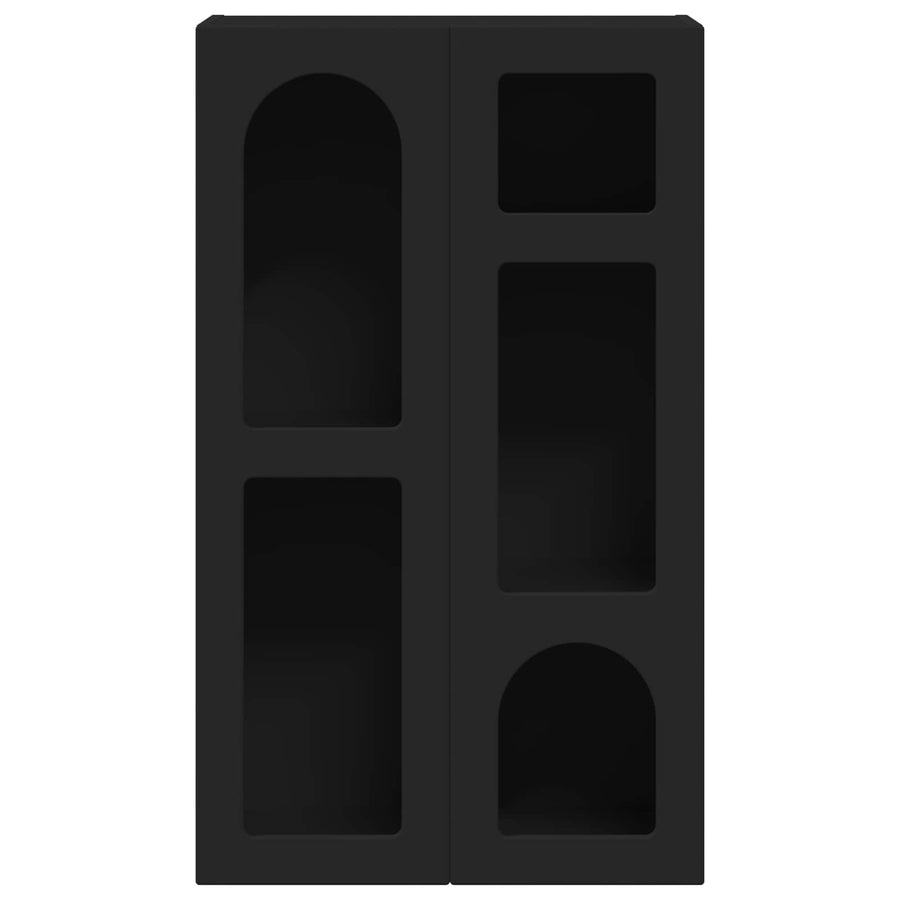 Dressoir Zwart 59 x 35 x 100,5 cm Bewerkt hout
