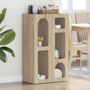 Dressoir 59x35x100,5 cm bewerkt hout Sonoma eiken