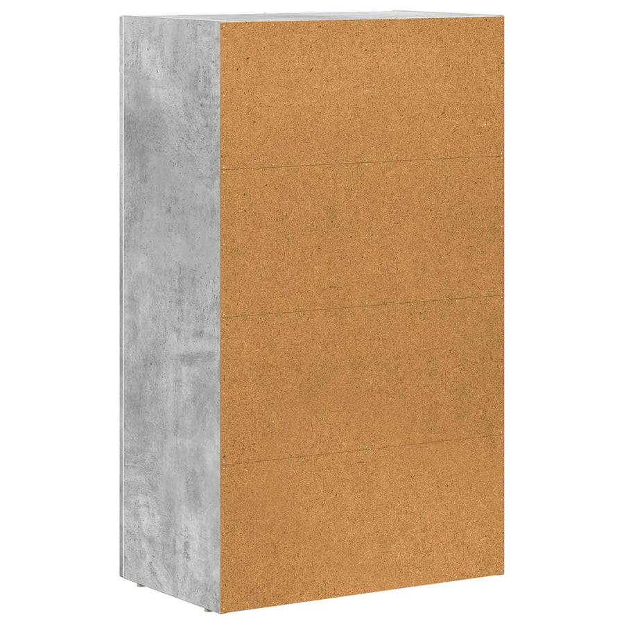 Dressoir Beton Grijs 59 x 35 x 100,5 cm Bewerkt hout