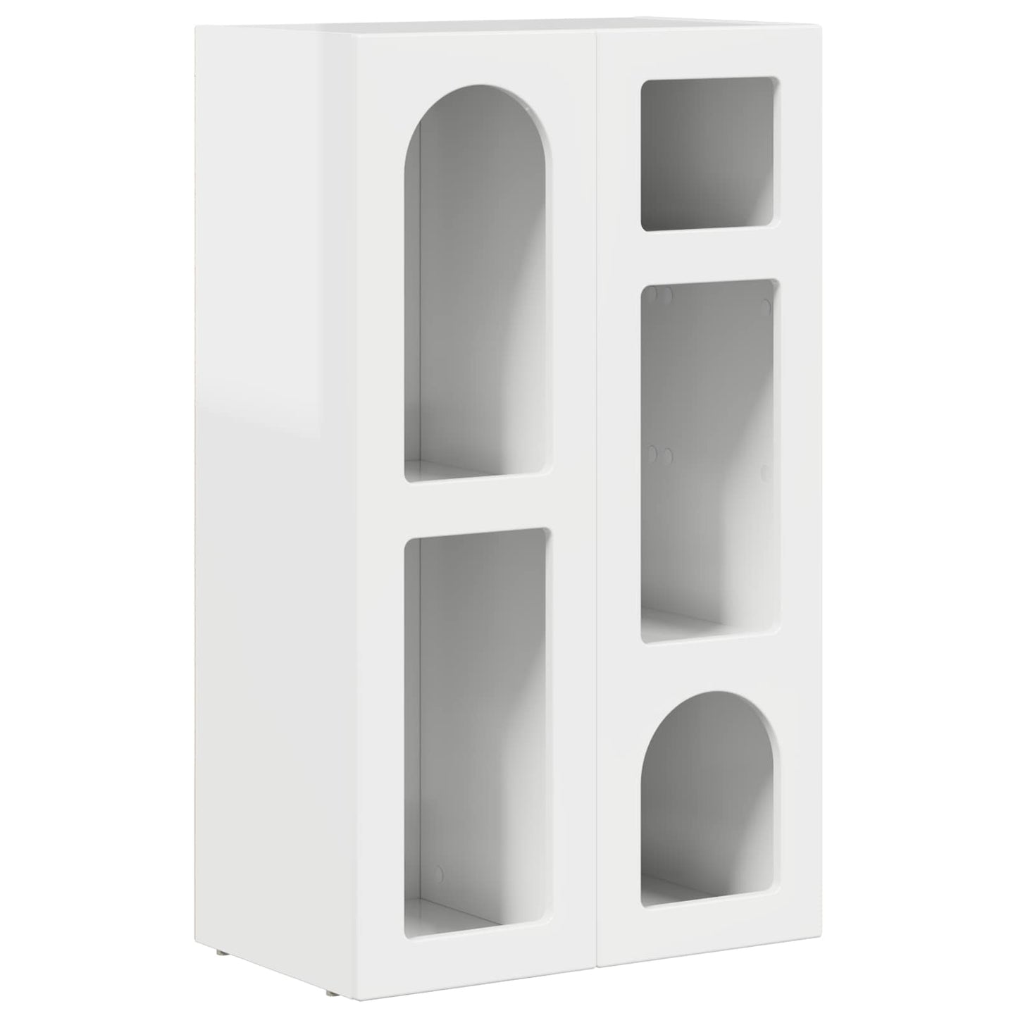 Dressoir Hoogglans wit 59 x 35 x 100,5 cm Bewerkt hout