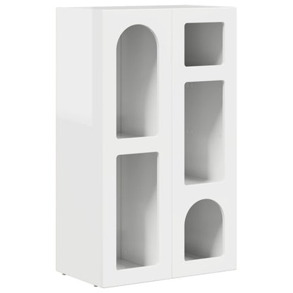 Dressoir Hoogglans wit 59 x 35 x 100,5 cm Bewerkt hout