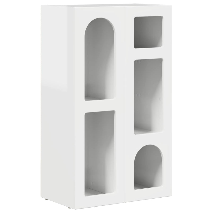 Dressoir Hoogglans wit 59 x 35 x 100,5 cm Bewerkt hout