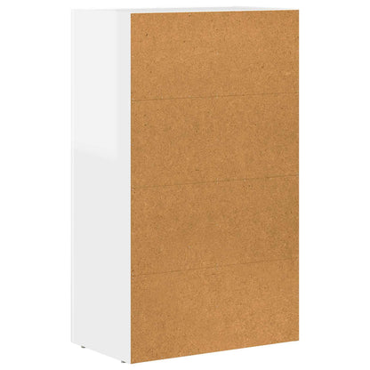 Dressoir Hoogglans wit 59 x 35 x 100,5 cm Bewerkt hout