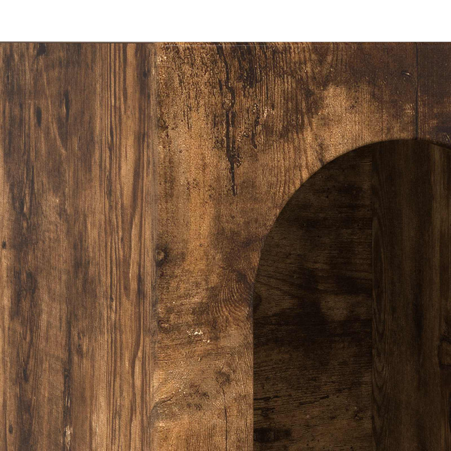 Dressoir Gerookt eiken 59 x 35 x 100,5 cm Bewerkt hout