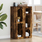 Dressoir 59x35x100,5 cm gerookt eiken bewerkt hout
